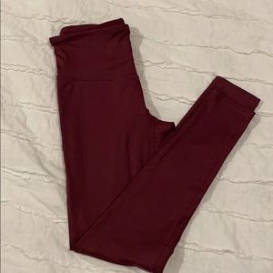 Maroon workout pants